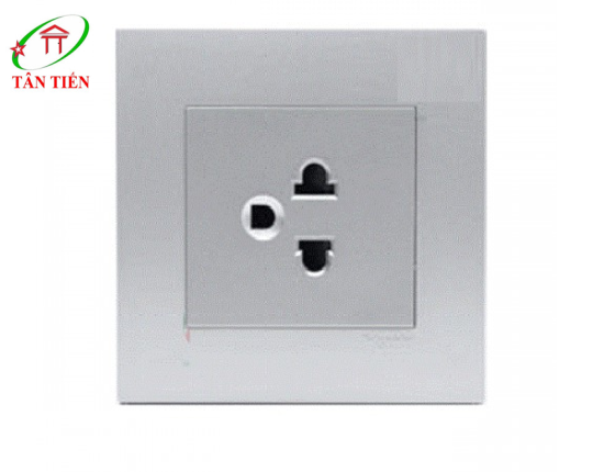 Bộ ổ cắm đơn 3 chấu Schneider KB426UEST_AS_G19 Vivace 