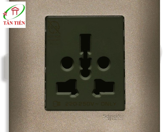 Bộ ổ cắm đơn đa năng  Schneider E84426_16TS_SZ_G19 ZENcelo