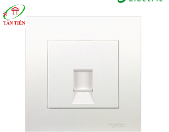 Bộ ổ cắm mạng cat6 đơn Schneider KB31RJ6_WE Vivace