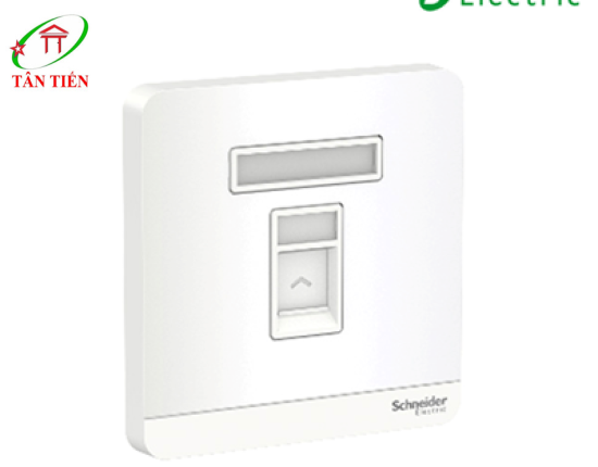 Bộ ổ cắm mạng cat6 đơn Schneider E8331RJS6_WE_G19 AvatarOn A