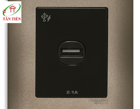 Bộ ổ sạc USB đơn Schneider E8431USB_SZ_G19 ZENcelo 