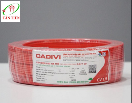 Dây cáp điện CV 6.0 Cadivi 