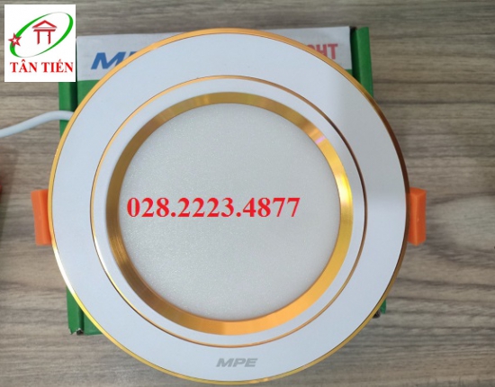 Đèn led âm trần 12w viền vàng  MPE DLV-12T 