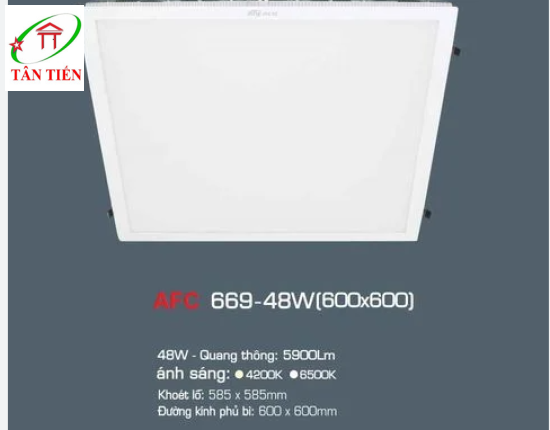 Đèn Led panel văn phòng Anfaco 48W AFC 669