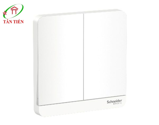 Bộ công tắc đôi 1 chiều Schneider E8332L1LED_WE_G19 AvatarOn A 
