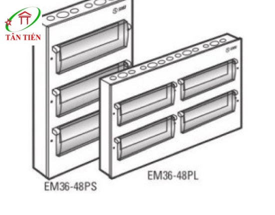 Tủ điện vỏ kim loại 48 đường lắp nổi SINO EM48PS