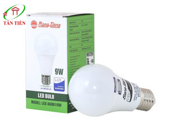 ĐÈN LED BULB 9W RẠNG ĐÔNG A60N1/9W.H