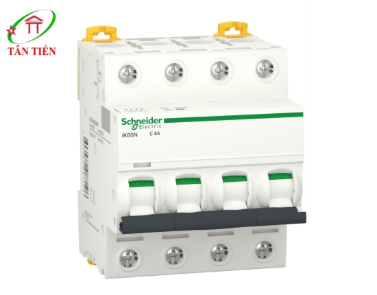 MCB 4P 6A 6kA Schneider A9K24406