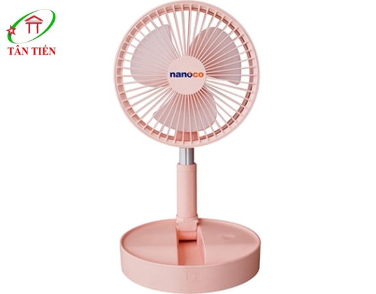 Quạt sạc màu hồng, Nanoco NFF1617P