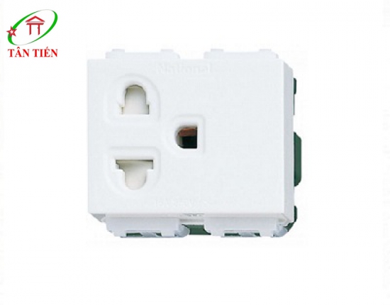 Ổ cắm đơn 3 chấu có màn che Panasonic WEV1181SW