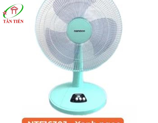 Quạt bàn màu xanh ngọc, 47W Nanoco NTF1630J