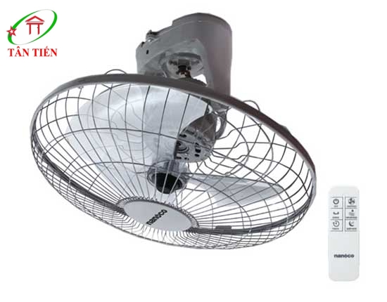 Quạt đảo cơ màu (Ghi), 47W Nanoco NOF1651RC-GR