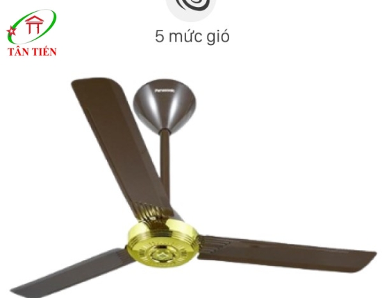 Quạt Trần 3 cánh màu đồng cổ điển, 70W Panasonic F-56NCL