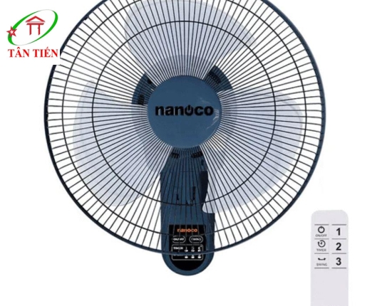 Quạt treo tường màu (Xanh Coban) , 47W Nanoco NWF1612RC-CB