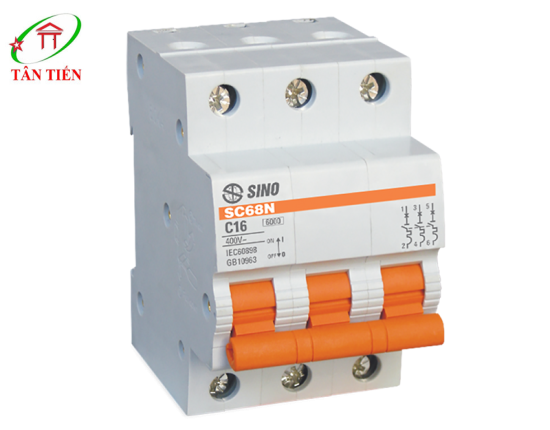 MCB 3P 80A 10KA SINO PS100H/3/D80