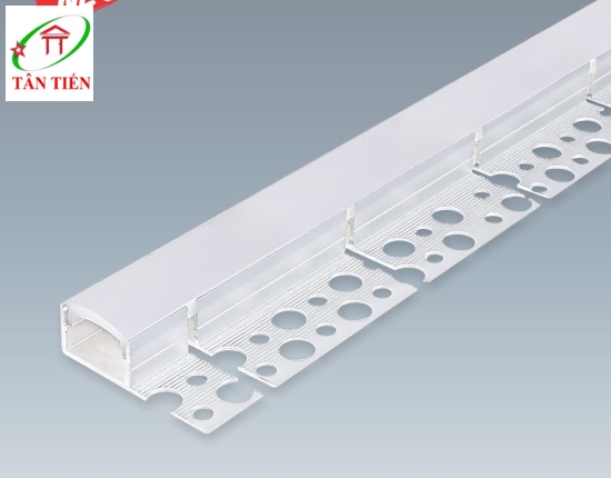 Thanh nhôm led âm viền Anfaco, 1.5m B20-1D